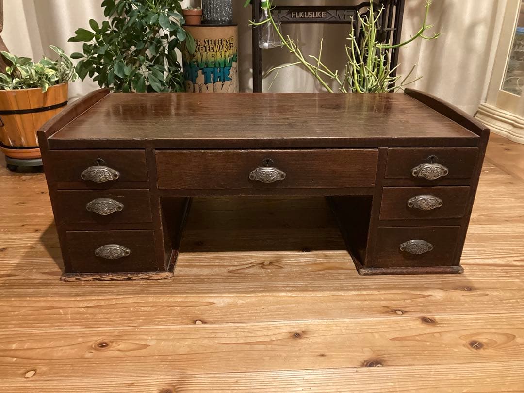 昭和レトロ　木製文机　ローテーブル　17