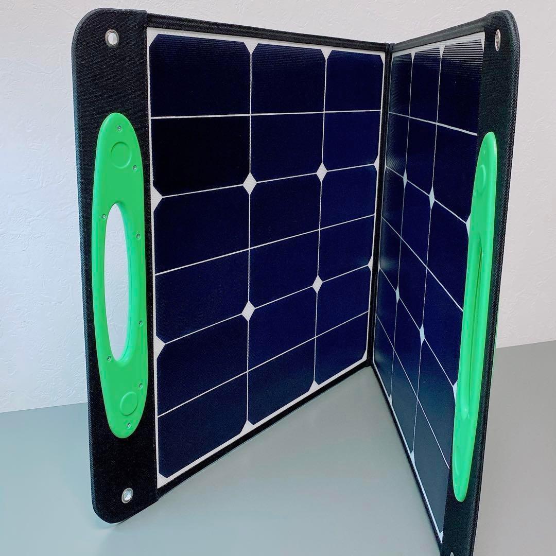 ソーラーパネル 100W 太陽光 ソーラーチャージャー 折り畳み 防災 充電